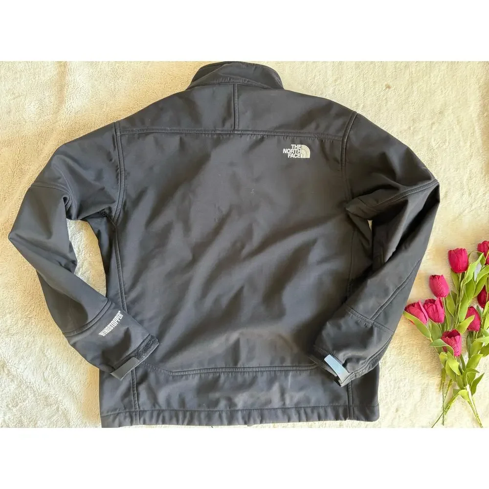 Vintage The North Face Black Windstopper Waterproof Jacket Size Medium